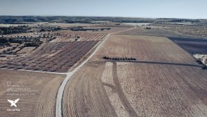 Cinca 1. Hanwha Energy. Prospección Site Assessment para implantación de PSF 150MWp. Mequinenza, Zaragoza, España © AerialTec 2021.